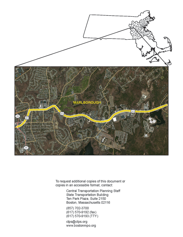 Map of the Route 20 Study Area.